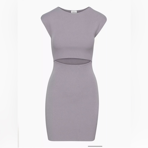 Aritzia Dresses & Skirts - NWT Aritizia X Wilfred Free Cut-out Knit Mini Dress